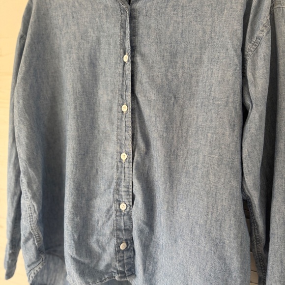 Levi’s Premium Odessa Long Sleeve Shirt | XS | Blue Popsicle Light Wash Denim - Picture 9 of 9